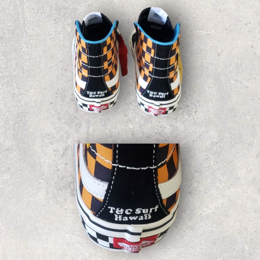 Vans Sk8-Hi 138 Decon T&C Surf Design Hawaii Checkerboard New Sneakers. W11/M9.5 - Picture 4 of 6